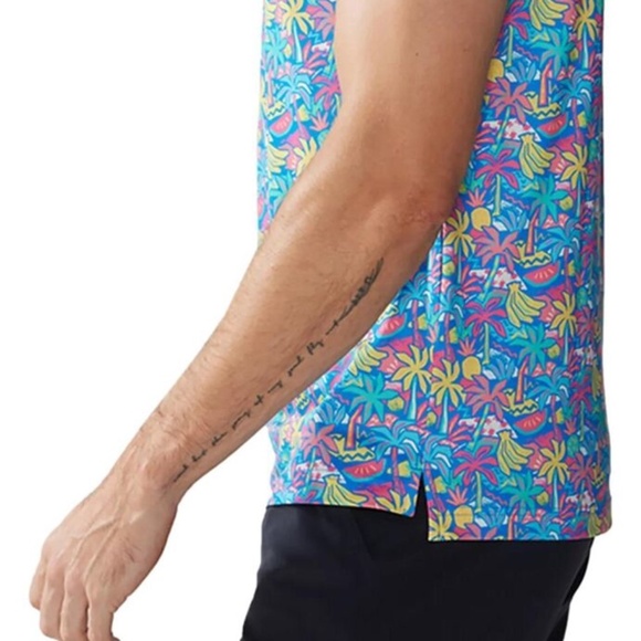 Chubbies Men's Lightweight Performance Polo 2.0 Medium "The Tropical Bunch" - Picture 13 of 13
